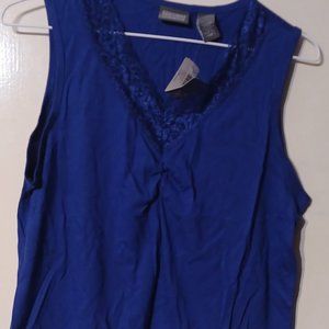 Chico's Purple Top with Lace Women's size 1 new with tags